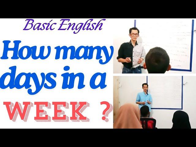 Real English conversation about days in a week II Days in week