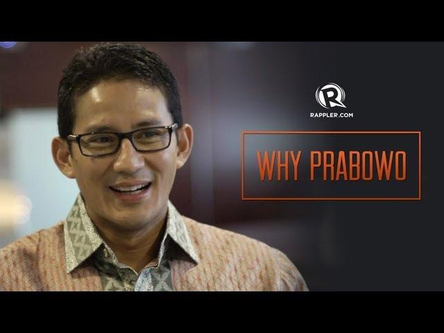 Why Prabowo? Sandiaga Uno talks to Rappler
