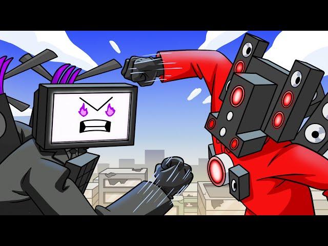 TITAN TV MAN vs. TITAN SPEAKERMAN! (Cartoon Animation)