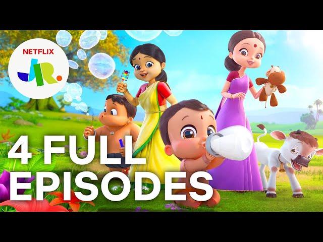 Mighty Little Bheem FULL EPISODES 1-4  Season 1 Compilation  Netflix Jr