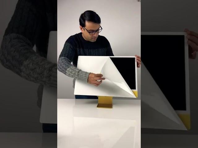 Unboxing yellow Apple iMac M1 #shirrs #reels #imac #appleindia #appleimac #apple #unboxing #m1imac