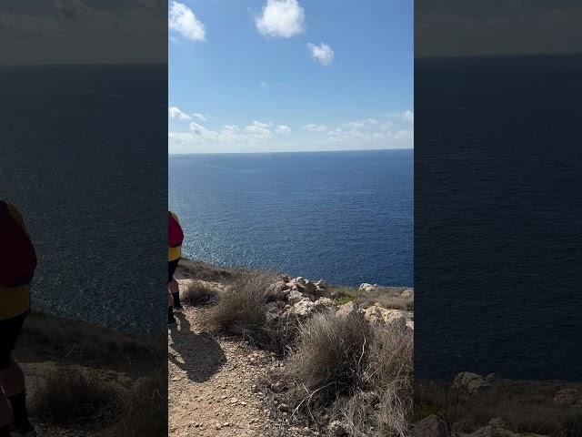 Hiking near Dingli Cliffs in Malta! #travelshorts #maltatravelguide #hiddengems #travelblogger