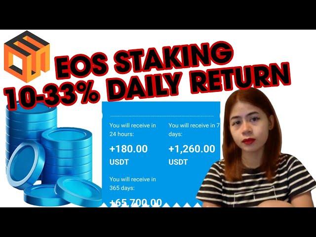 $100 PER DAY POTENTIAL BY STAKING USDT (EOS STAKING PLATFORM)