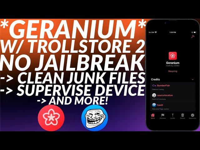 Install Geranium No Jailbreak: Clean iOS Junk Files/Cache + Supervise Device & More | Full Guide