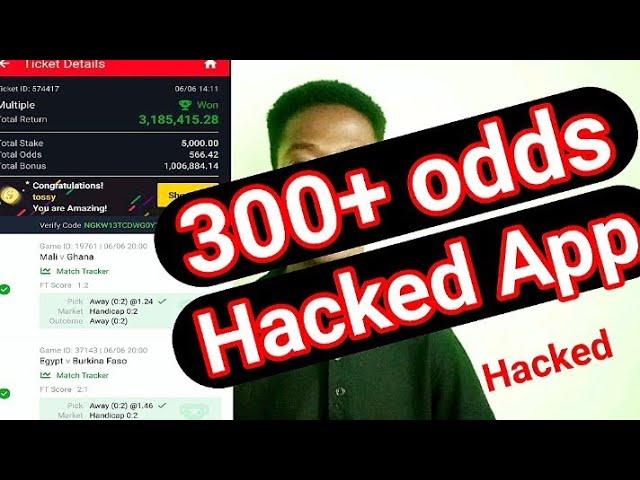 Sure 300+ odds from the hacked app - Try now before it's late