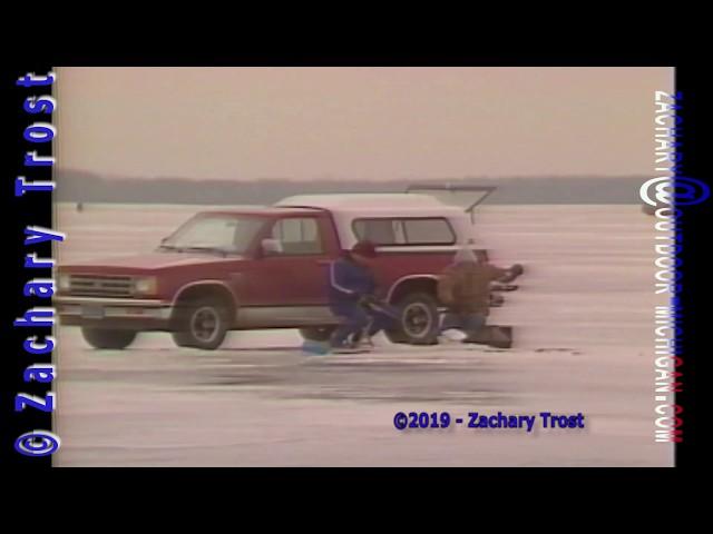 Ice Fishing Saginaw Bay Michigan Fred Trost's Michigan Outdoors - 1986-02-06