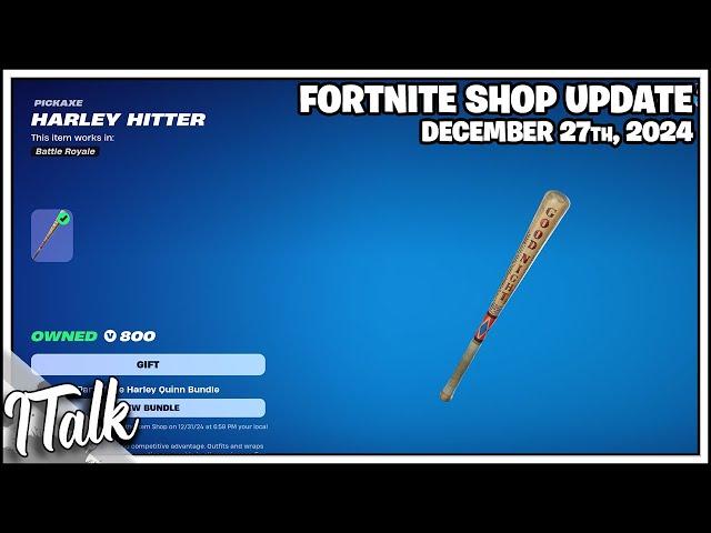 HARLEY HITTER IS BACK! Fortnite Item Shop [December 27th, 2024] (Fortnite Chapter 6)