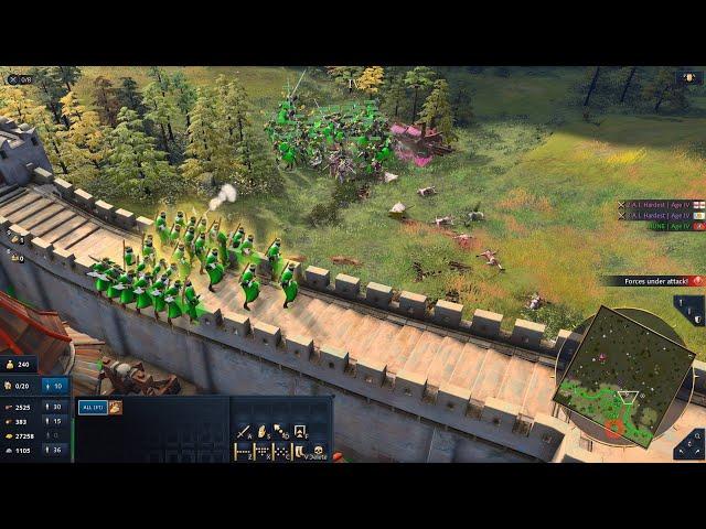 Age Of Empires 4 | Rus Strategy for Defending Against English & Japanese