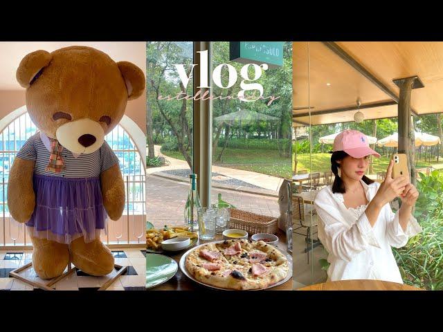 vlog | place to go in Jakarta  bearology cafe, kopikalyan, urban forest cipete + solo pizza 