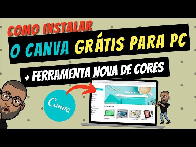 Como Instalar o Aplicativo Canva Grátis para Computador PC | Veja como Instalar GRÁTIS!