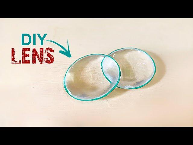 How to make lens at home || DIY Magnifying Glass || science project