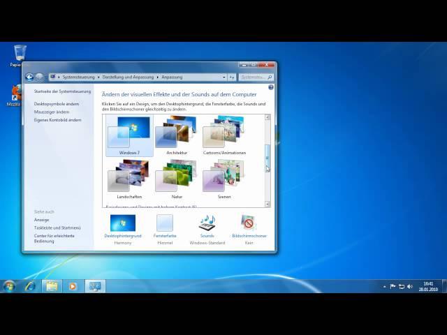 Windows 7 - Design anpassen