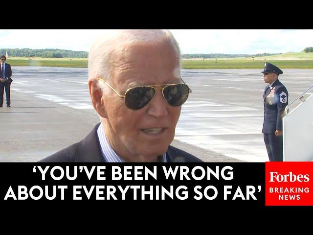 Biden Sounds Defiant Tone To Reporters Before George Stephanopoulos Interview Airs