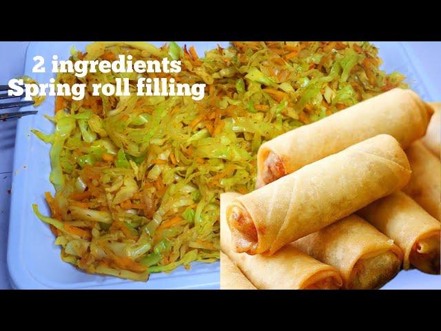 2 INGREDIENTS SPRING ROLL FILLING | MY SMALL CHOPS BUSINESS | PLAYLIST