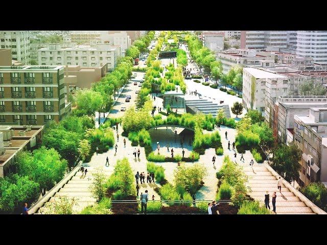 Mexican architects to create public park in the centre of a busy Mexico City road