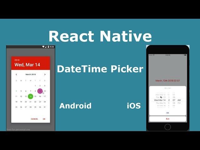 React Native DateTime Picker