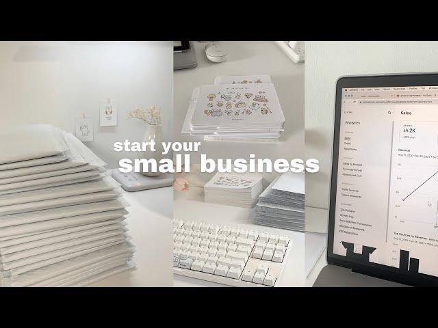 how to start a SUCCESSFUL small business in 2024  the ULTIMATE guide, advice, everything i learned