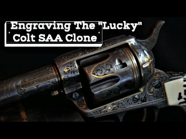 Hand Engraving - Lucky's Great Western Arms, Colt Single Action Army  clone