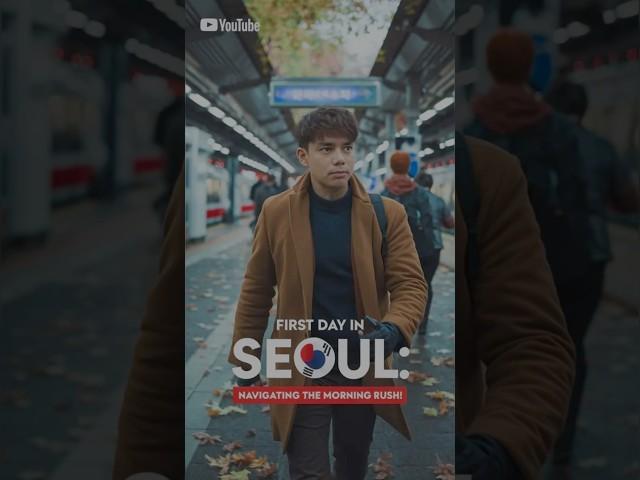 First Day In Seoul  - Morning Rush! PT1 #seoul #korea #shorts #minivlog #lifeinkorea #dailylife