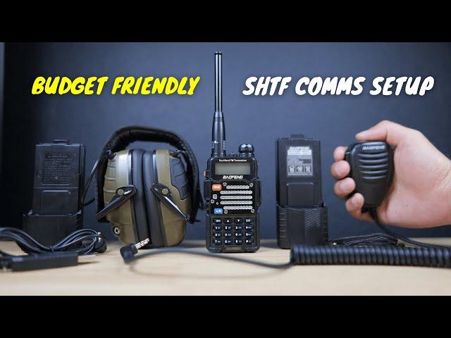 A Budget Friendly Tactical SHTF Comms Setup  (BAOFENG Radio, PTT Mic, Headset and Batteries)