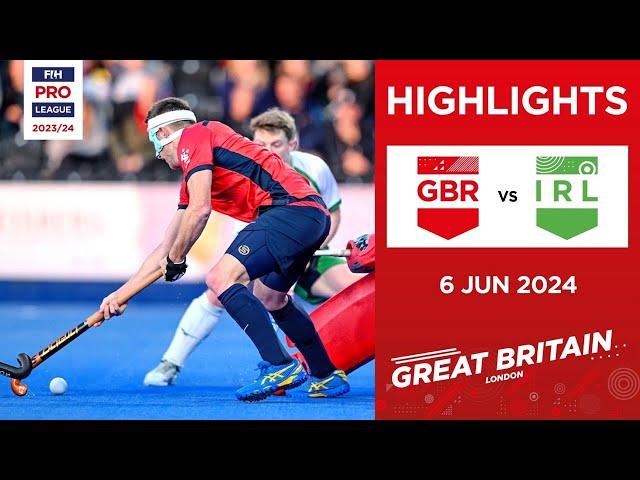 FIH Hockey Pro League 2023/24 Highlights - Great Britain vs Ireland (M) | Match 2