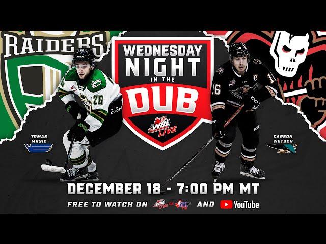 Wednesday Night in The Dub: Prince Albert Raiders at Calgary Hitmen – December 18, 2024