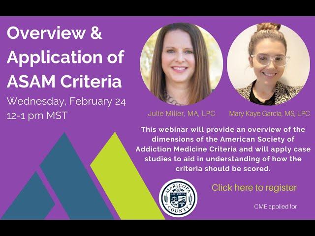 Overview & Application of ASAM Criteria - 2.24.21