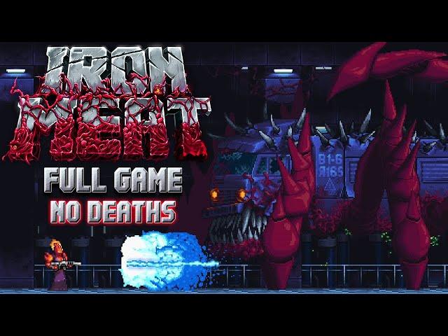 IRON MEAT - Full Game, No Deaths (Hard Mode)