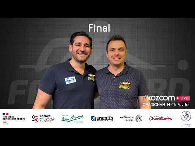 3-CUSHION French  Grand Prix - FINAL - Mikael DEVOGELAERE vs Kévin VASSEUR