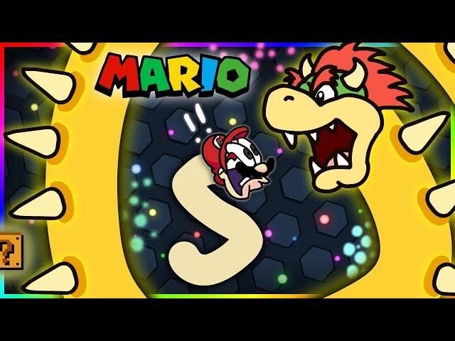 Mario Bros Slither.io Cartoon【Mario Cartoon Animation】