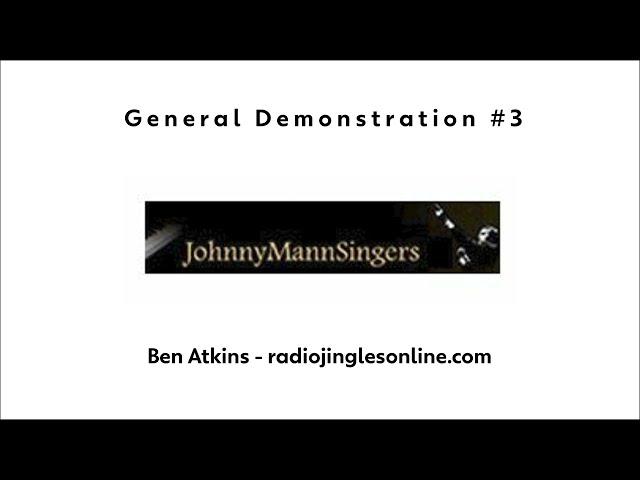 NEW: General Demo #3 - Demo - Johnny Mann Singers