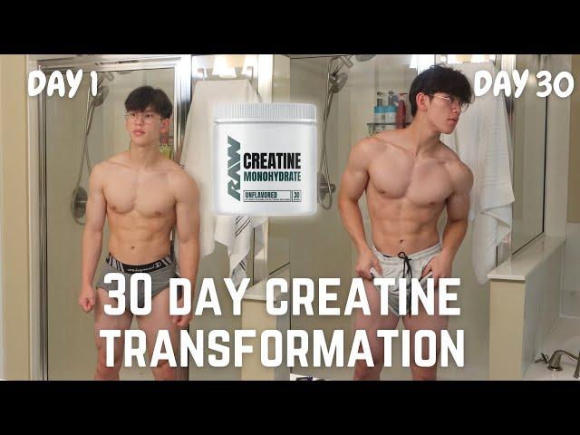 I Tried CREATINE For 30 DAYS *INSANE RESULTS!*