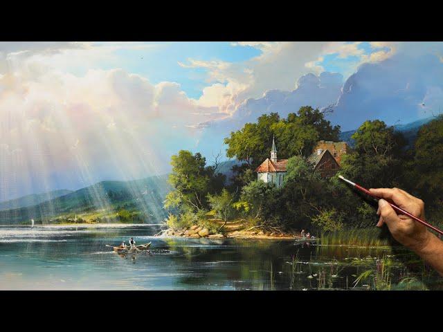 "July Day" Mountain painting  Artist - Viktor Yushkevich. #122