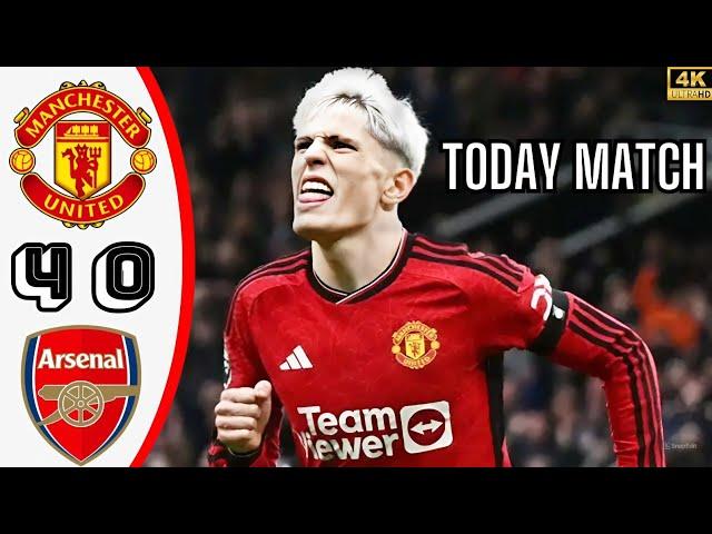 Manchester United vs Arsenal 4-0 - All Goals & Highlights -  Match 2024