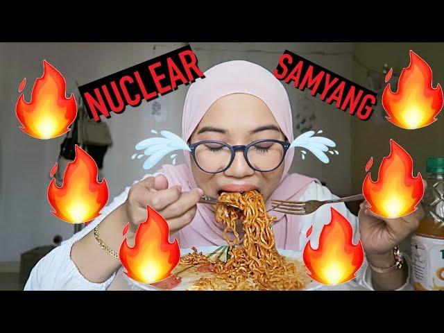 NUCLEAR FIRE Noodle CHALLENGE | Samyang 2x Spicy Chicken Ramen PART 1