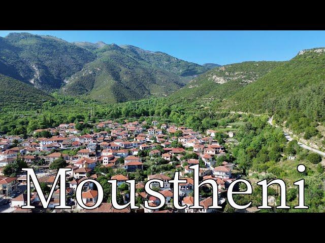 Moustheni, Kavala, Greece - by drone [4K]. #pangaion