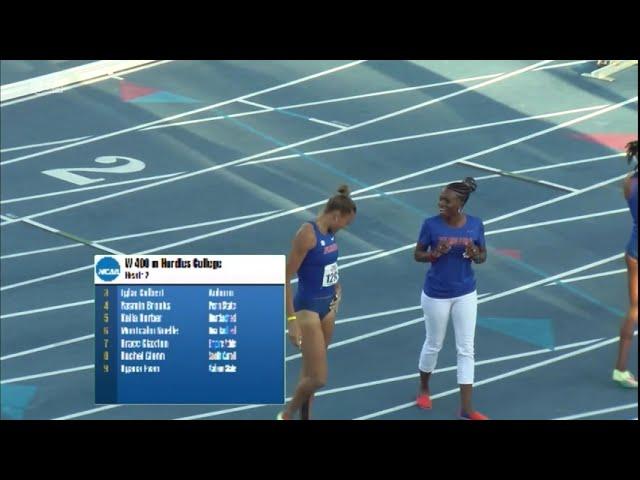 PEPSI FLORIDA RELAYS 2022 : FIRST 400M HURDLES FOR THE HEPTATHLETE ANNA HALL (FLORIDA)