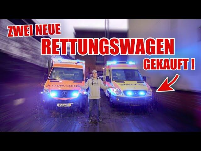 ZWEI NEUE RETTUNGSWAGEN  GEKAUFT  - BESTANDSAUFNAHME 🫠| ItsMarvin