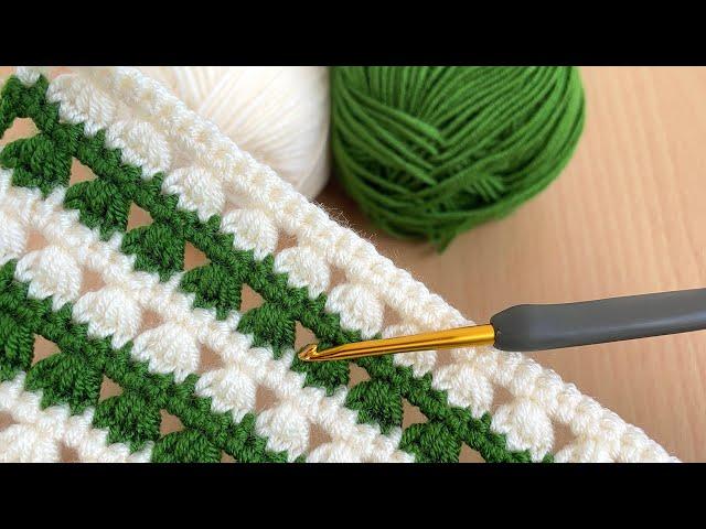 WONDERFUL crochet knit blanket pattern / how to make knit vest/ knitting bag pattern