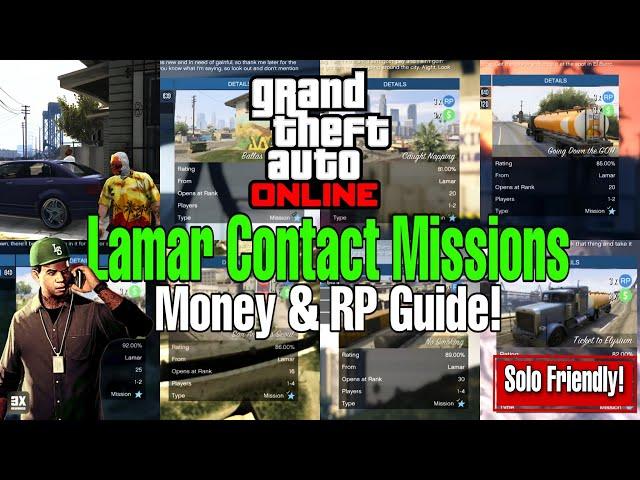 GTA Online Lamar Contact Missions Money & RP Guide