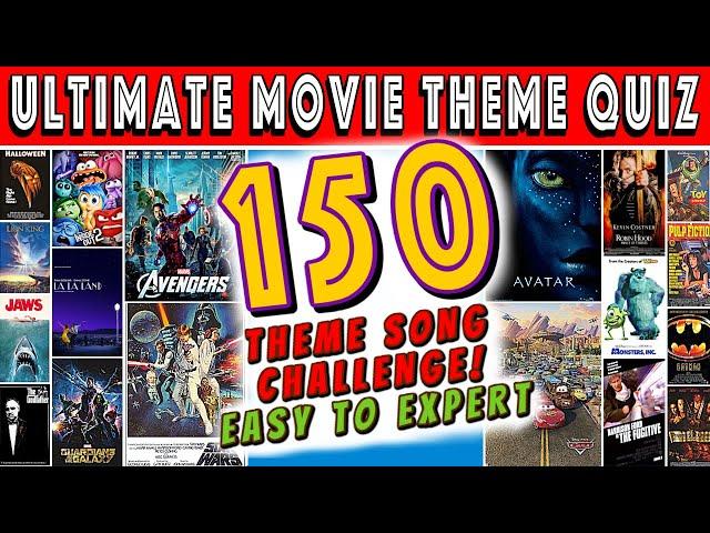 Guess The Movie Theme Song QUIZ CHALLENGE!  (150 Tracks)