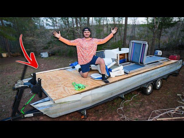 I Bought A $4,000 PONTOON Boat Off Facebook Marketplace!! (24 ft project boat)