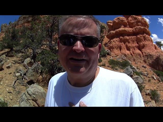 Kim Hikes Birds Eye Trail in Red Canyon Utah