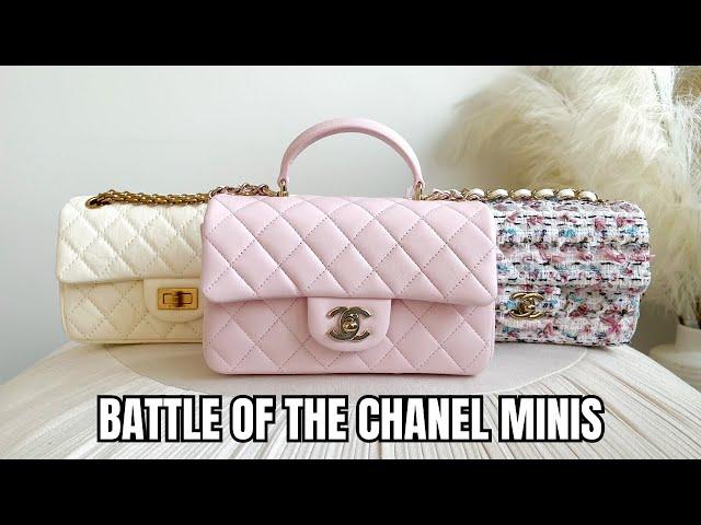 CHANEL MINI BAG COMPARISON: Mini Rectangular vs Mini 2.55 Reissue vs Mini With Top Handle