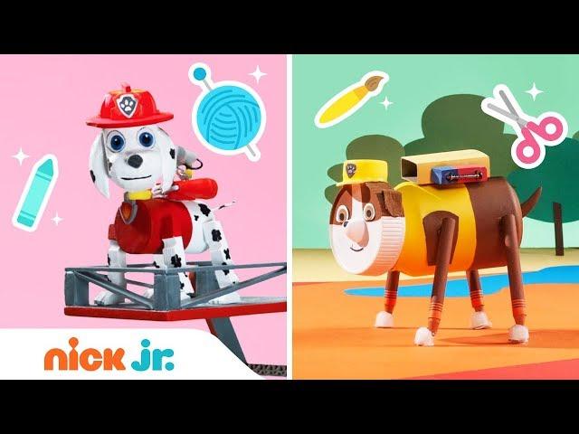 How to Make Paw Patrol Surprise Toys  | Stay Home #WithMe | Arts + Crafts | Nick Jr.