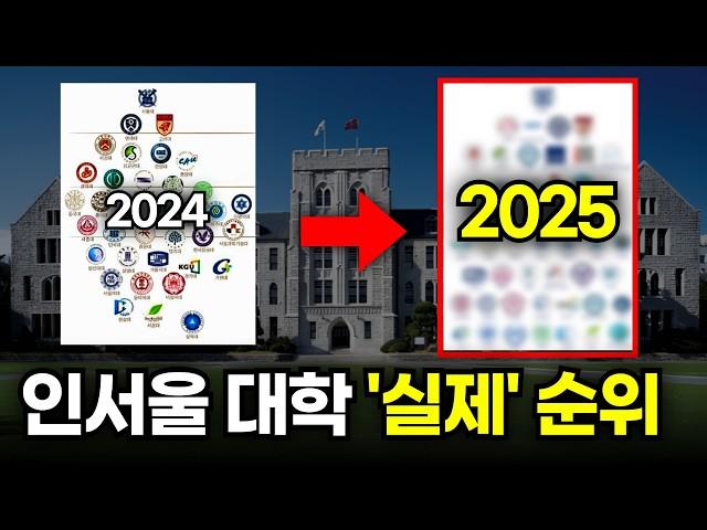 인서울 대학 순위 (2025ver.)