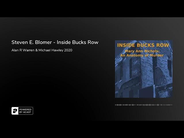 Steven E. Blomer - Inside Bucks Row