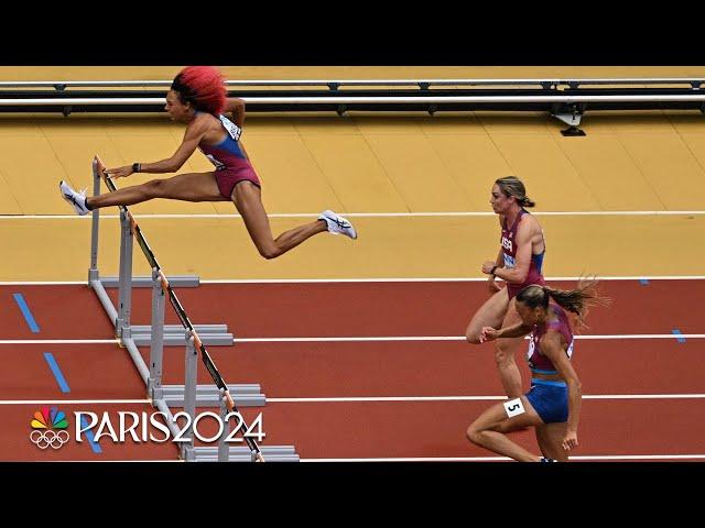 USA sweep! Americans dominate Heptathlon 100 hurdles at World Championships | NBC Sports