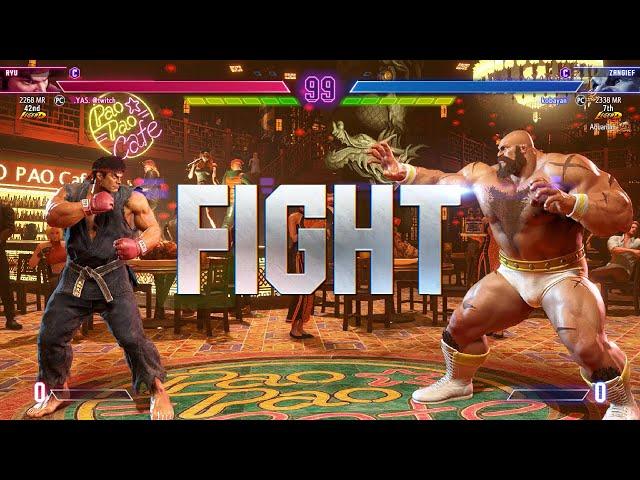 Street Fighter 6  YAS (Rank #1 Ryu) Vs Kobayan (Rank #1 Zangief)  SF6 high Level Match's!