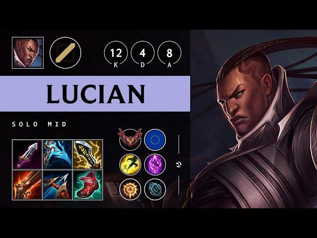 Lucian Mid vs Katarina: Godlike - EUW Grandmaster Patch 14.23